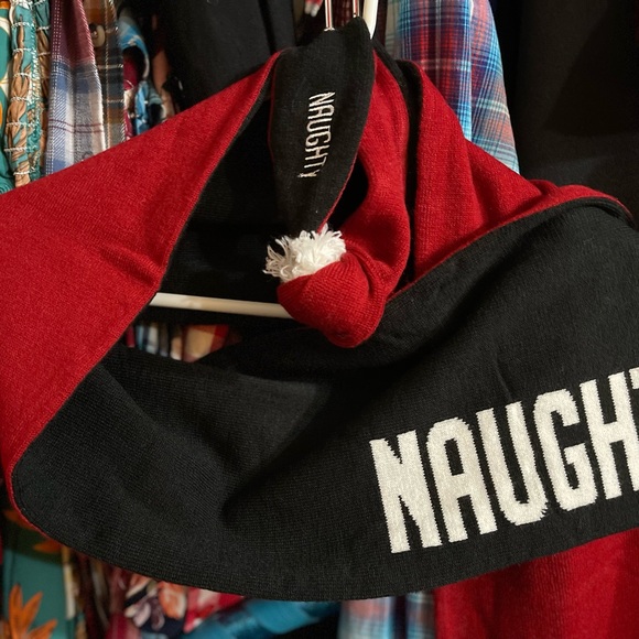 Naughty and Nice scarf for pet and you…. Twinsies - Picture 3 of 4